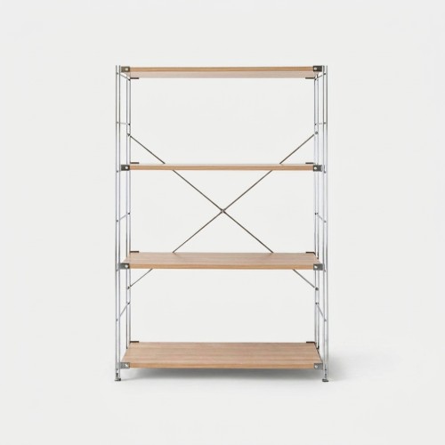 CHAKOC 선반 850 넓은 850x420x1200mm, 4단, 내추럴 0099.3614 · 판매처 제공 대표 이미지