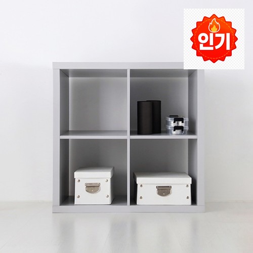 안전하고 실용적인 SCALAM 책장 2x2 767mmx390mmx763mm, 2단, 그레이 덕분에 우리 집이 더 정돈됐어요 · 네이버 쇼핑 커넥트 제공 상품 이미지