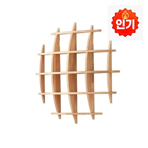 벽선반 찻잔 진열장 원목 원형 수납 장식장 인테리어 80cm, 설치가 쉬워서 놀랐어요 · 네이버 쇼핑 커넥트 제공 상품 이미지