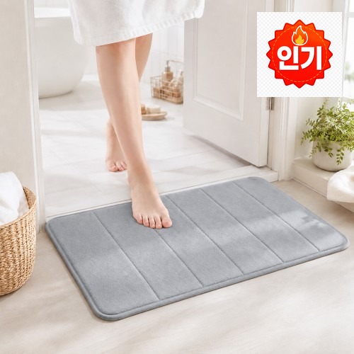 홈카페 분위기를 살려주는 스토리빙 극세사 메모리폼 발매트 욕실 주방 현관 매트 · 네이버 쇼핑 커넥트 제공 상품 이미지