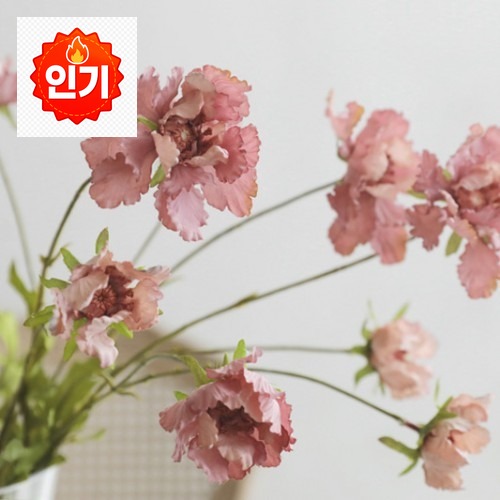 너무 예쁘고 실용적이에요! 스카비오사 코스모스 실크 조화 거실 인테리어 꽃 화병 꽂이 장식으로 캠핑이 더 특별해졌어요 · 네이버 쇼핑 커넥트 제공 상품 이미지