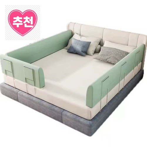 침대 옆 가드 추락 안전바 방지 사이드 벨벳 핑크레드 100cm 25cm 2개, 안전함과 디자인을 동시에 챙겼어요 · 네이버 쇼핑 커넥트 제공 상품 이미지